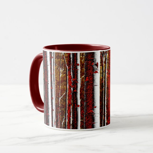 Taza Bosque de Birch Oscuro (Anverso izquierdo)