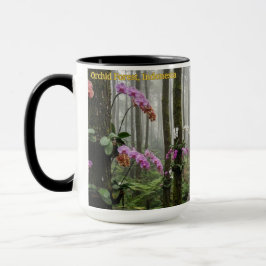 Taza Bosque de Orquídeas Indonesia Bosque de Pinus Natu