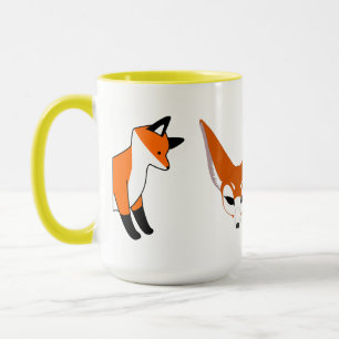 Taza Bosque de zorros animales Fiesta de oficina Ducha