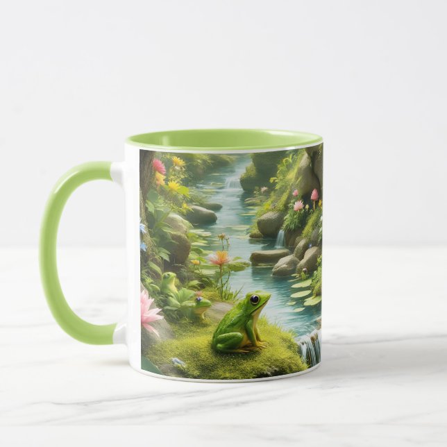 Taza Bosque del río Fantasy Cute Frog (Izquierda)