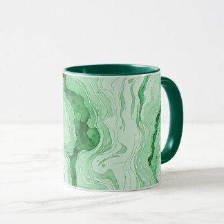 Taza Bosque Druzy Verde Agata Ilusión