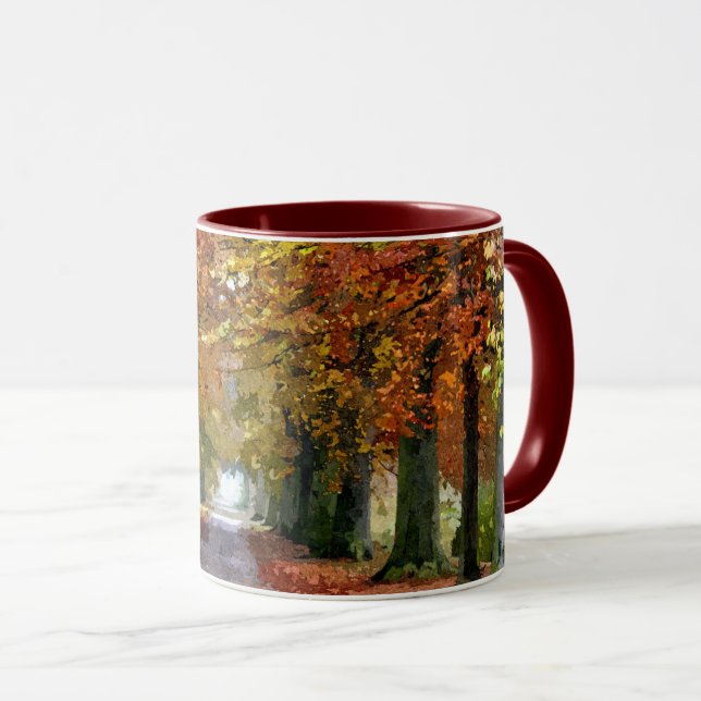 Taza Bosque en temporada de otoño (Anverso derecho)