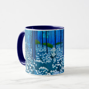 Taza Bosque Encantado de Flores Silvestres Blancas