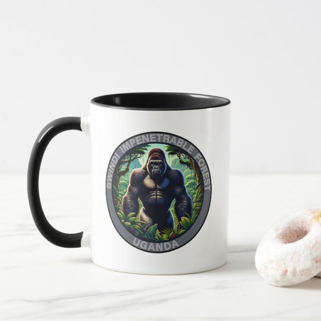 Taza Bosque impenetrable de Bwindi Uganda (Con donut)