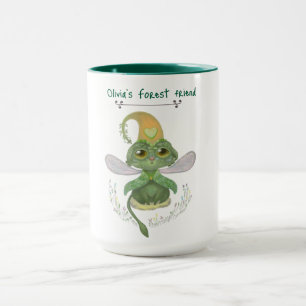 Taza bosque lindo animal personalizado niño