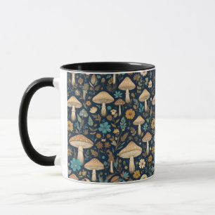Taza Bosque Mushroom Cottage Core Mug, hongos cerámicos
