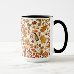 Taza Bosque otoñal en blanco roto
