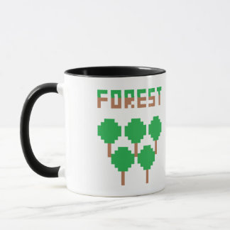 Taza Bosque Pixelado