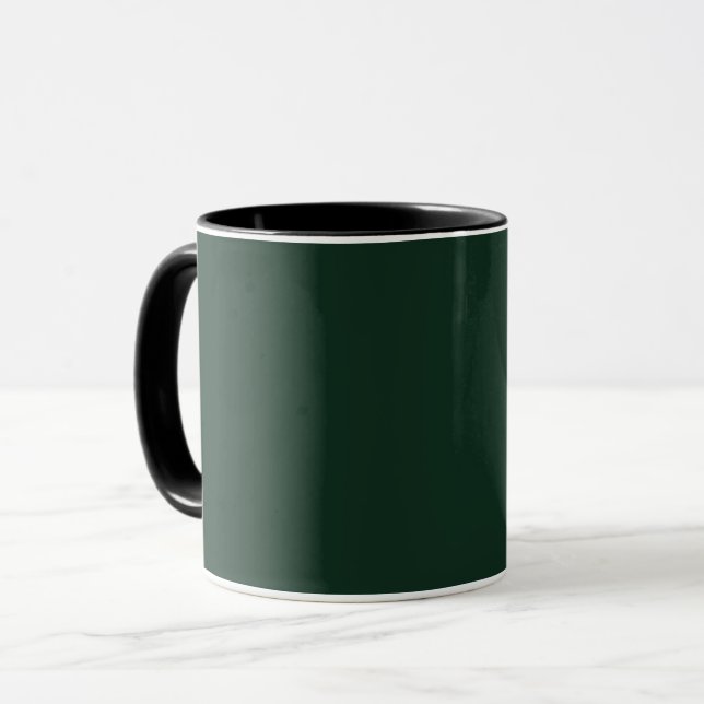 Taza Bosque sólido claro verde oscuro (Anverso izquierdo)