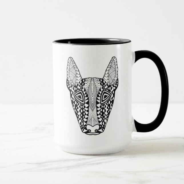 Taza Bosquejo de bull terrier (Derecha)