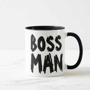 TAZA BOSS MAN COFFEE MUGS