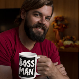 TAZA BOSS MAN COFFEE MUGS