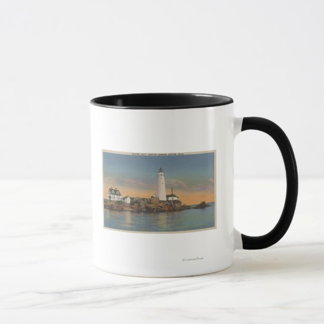Taza Boston, faro MABoston en el puerto 2 de Boston (Derecha)
