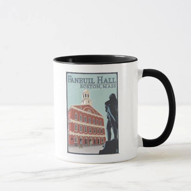 Taza Boston, Massachusetts, Faneuil Hall View (Derecha)