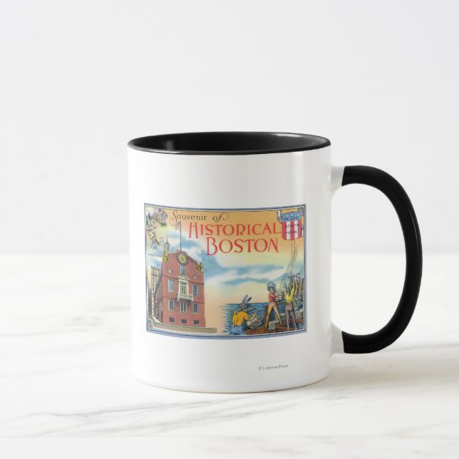 Taza Boston, MassachusettsEscenas históricas en Boston (Derecha)