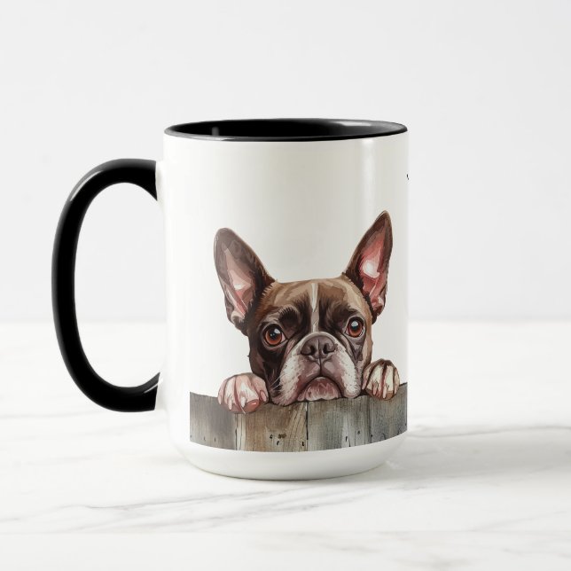 Taza Boston Terrier Dog Mug (Izquierda)