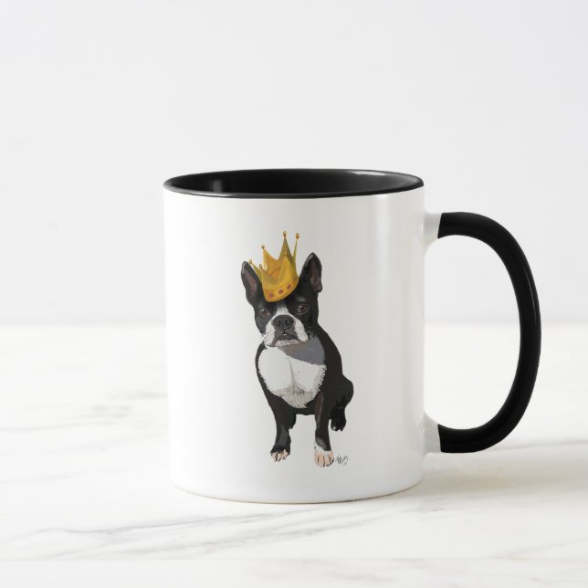 Taza Boston Terrier Y Crown (Derecha)