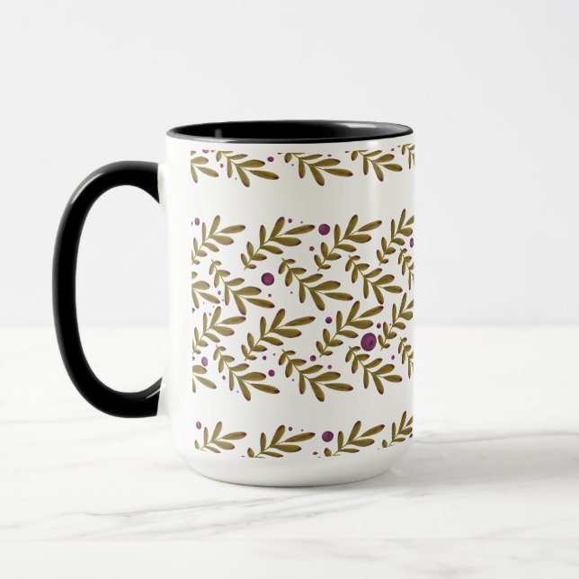 Taza Botanical Leaf Combo Mug (15 oz) (Izquierda)