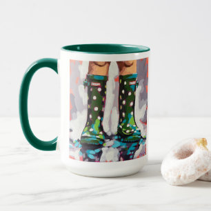 Taza Botas de lluvia Pintura - Decoración para habitaci