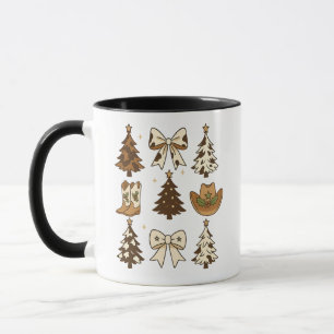 Taza Botas de vaquero de Navidad Western Santa Navidad