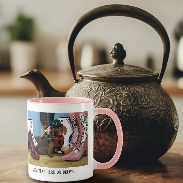 Taza Botas Victorianas para Perro Salchicha Dachshund S (Subido por el creador)