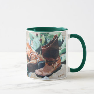 Taza Botas y cactus