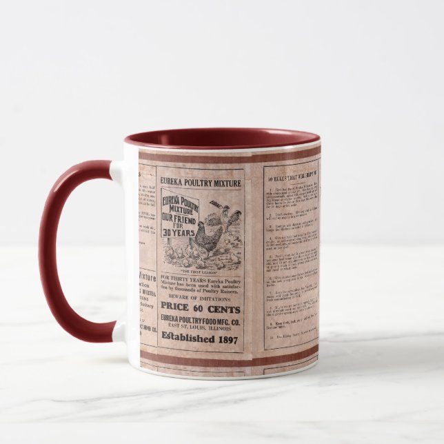 Taza Bote antiguo de la alimentación (Izquierda)