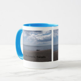 Taza Bote de remos en el lago Ontario, Canadá
