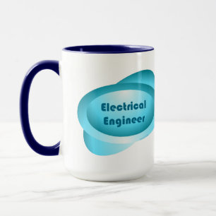 Taza botón Ingeniero eléctrico