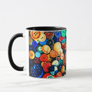 Taza Botones Antiguos