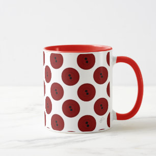 Taza Botones grandes (rojo)