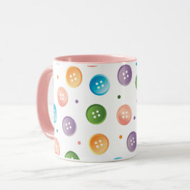 Taza Botones y puntos Ombre Pastel