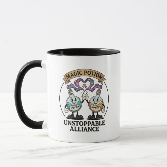 Taza Botto Brand Unstoppable Alliance Retro Magic Potio (Izquierda)