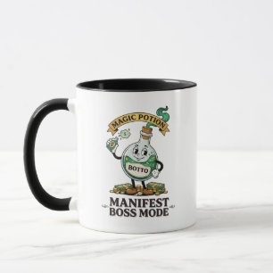 Taza Botto Manifest Modo Jefe Retro Cartoon Potion Años