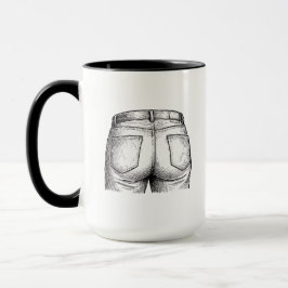 Taza Bottoms Up! Funny White Elephant Gift Christmas