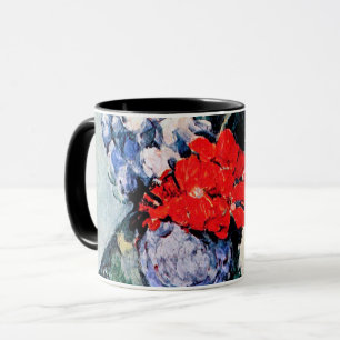 Taza Bouquet con Pequeño Delft, Paul Cezanne