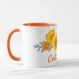 Taza Bouquet de amapolas de California con cola de mens