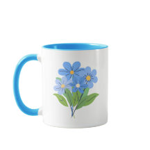 Bouquet de flores azules