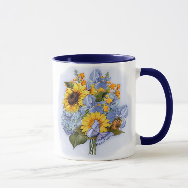 Taza Bouquet de girasol de verano (Derecha)