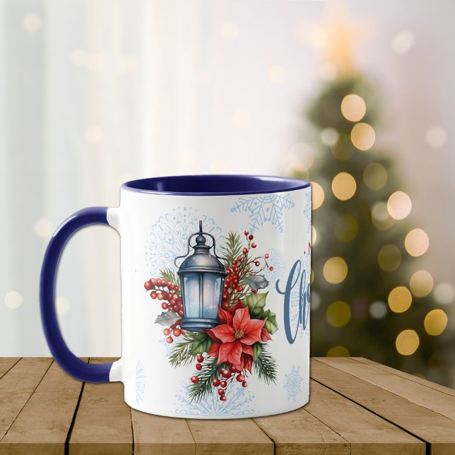 Taza Bouquet Navidades de la poinsettia de las linterna (Subido por el creador)