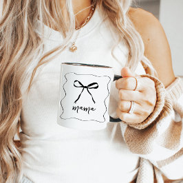 Taza Bow Ribbon Mama's Day Mug Gift para Mamá
