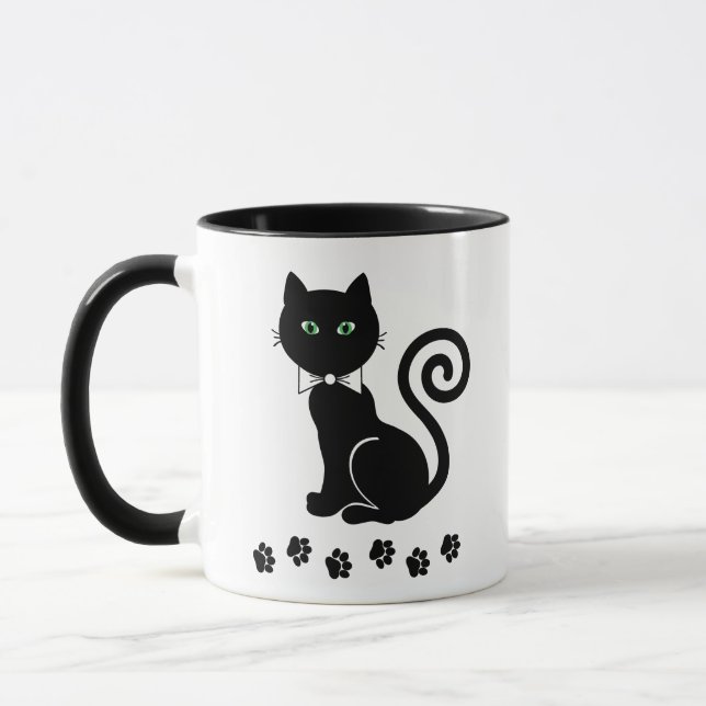 Taza Bow Tie Cat Mug (Izquierda)