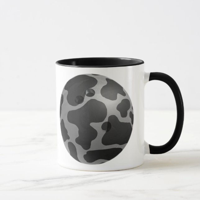 Taza Bowling Ball Cow Gray (Derecha)