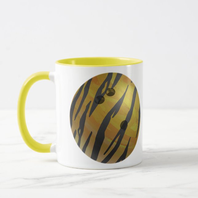 Taza Bowling Ball Tiger Yellow (Izquierda)