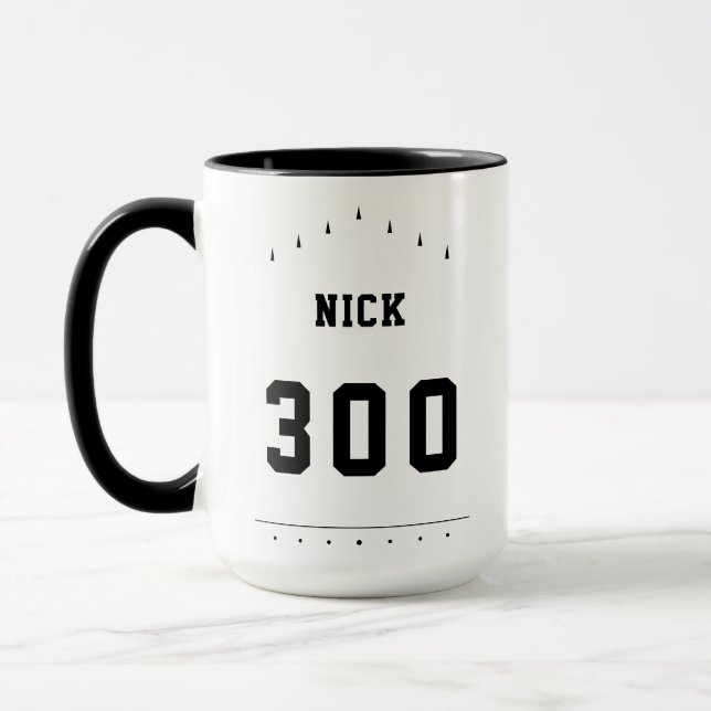 Taza Bowling personalizado de texto personalizado | Col (Izquierda)