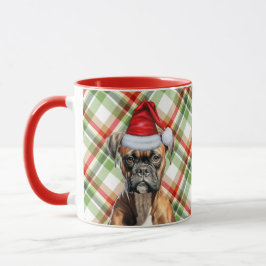 Taza Boxer Dog Lover Navidades de vacaciones