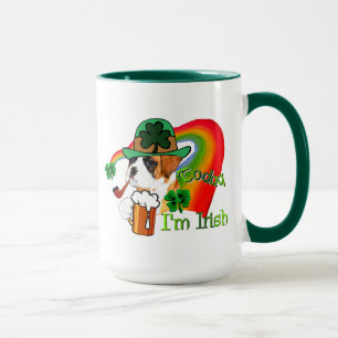 Taza Boxer Dog St Patrick's Day