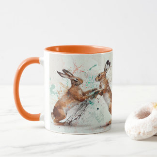 Taza Boxing Hares Mug