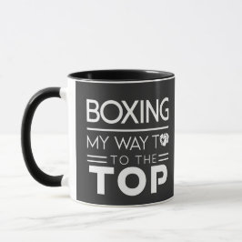 Taza Boxing Motivation Quote Bold Minimal Typography