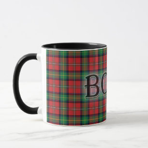 Taza Boyd Tartán con el apellido
